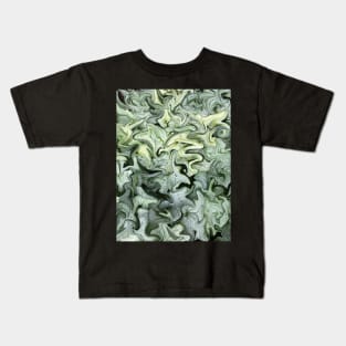 Digital Art Abstract - Brunnera perennial Kids T-Shirt